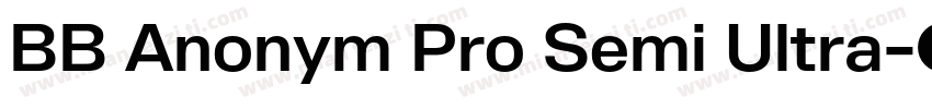 BB Anonym Pro Semi Ultra字体转换